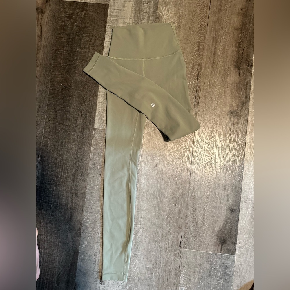 Lululemon Olive Green High-Waisted Leggings